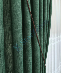 1. Kalite Dökümlü Bohem Yeşil Fon Perde Craft