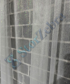 1. Kalite Ekonomik Simli Beyaz Tül Perde