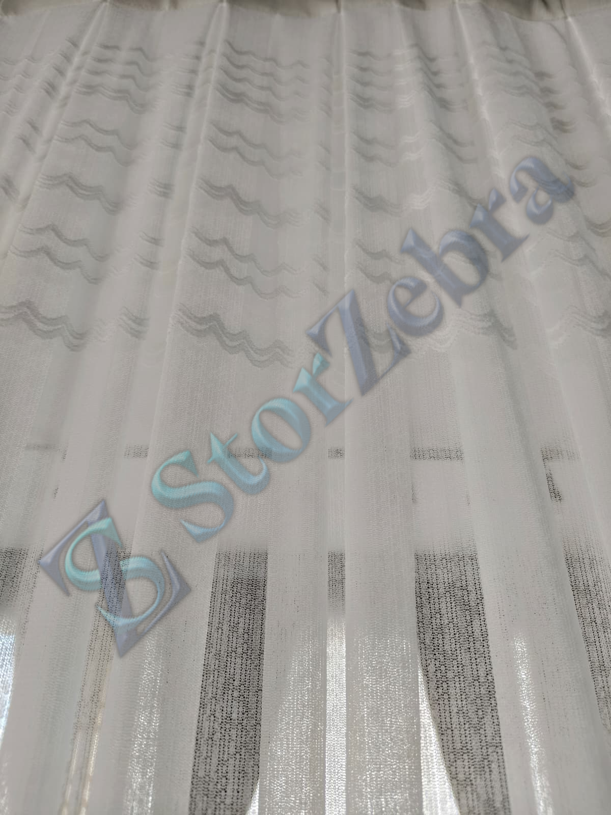 1. Kalite Orijinal Brilliant Dalgalı Desenli Tül Perde - Görsel 4