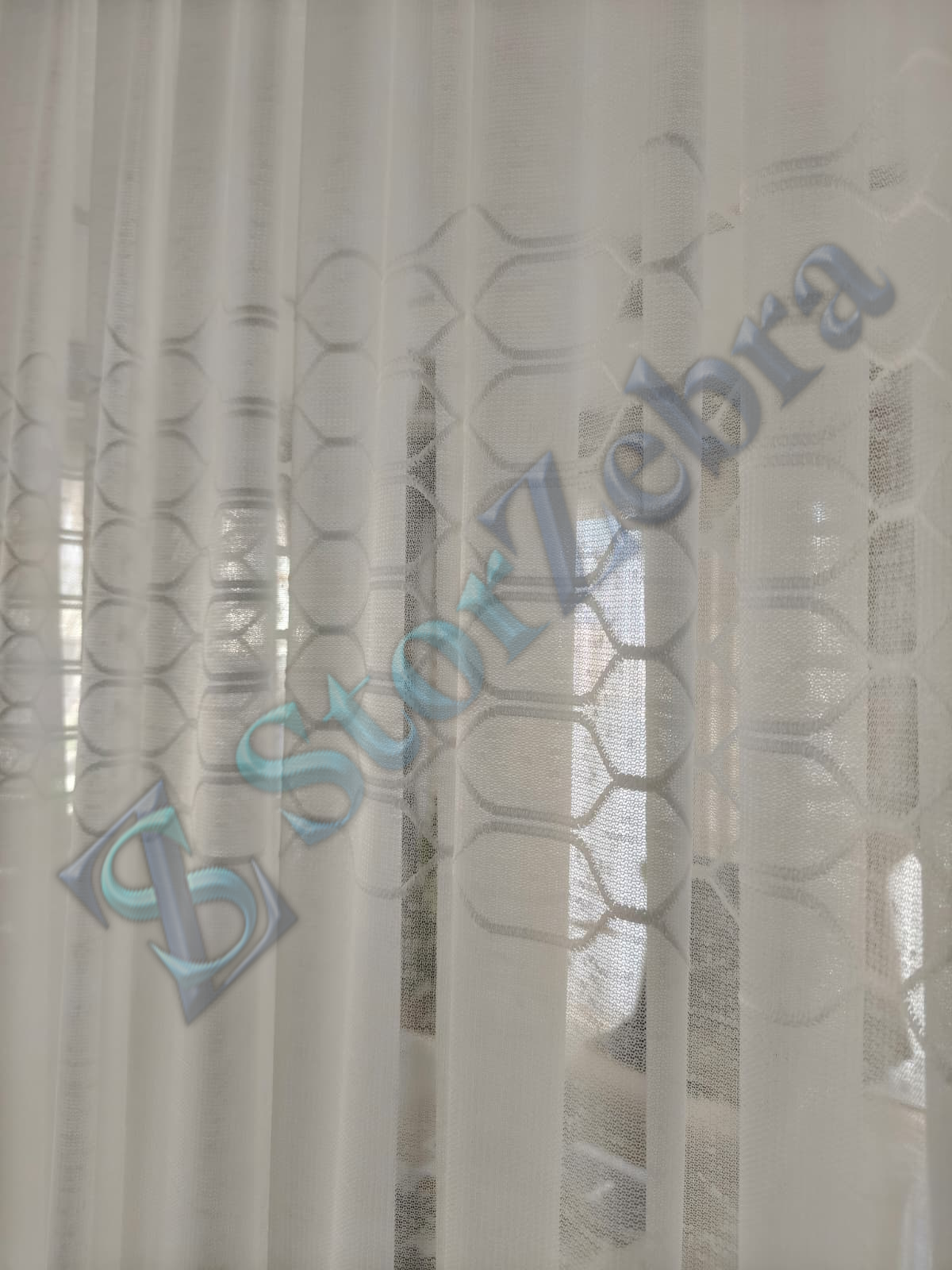 1. Kalite Orijinal Brilliant Petek Desenli Tül