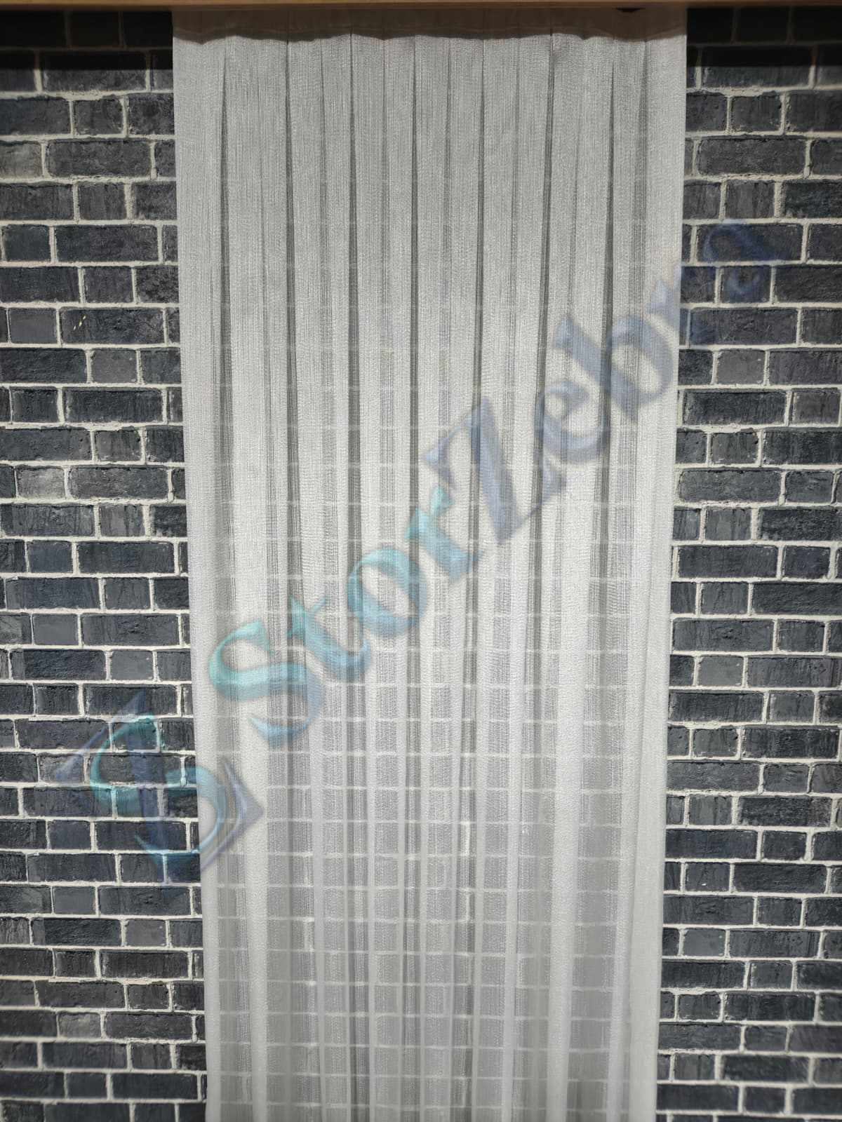 1. Kalite Yoğun Çizgili Tül Perde Kar600 - Görsel 2